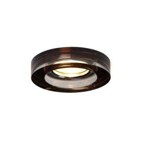 IL30821BZ  Crystal Downlight Deep Round Rim Only Bronze